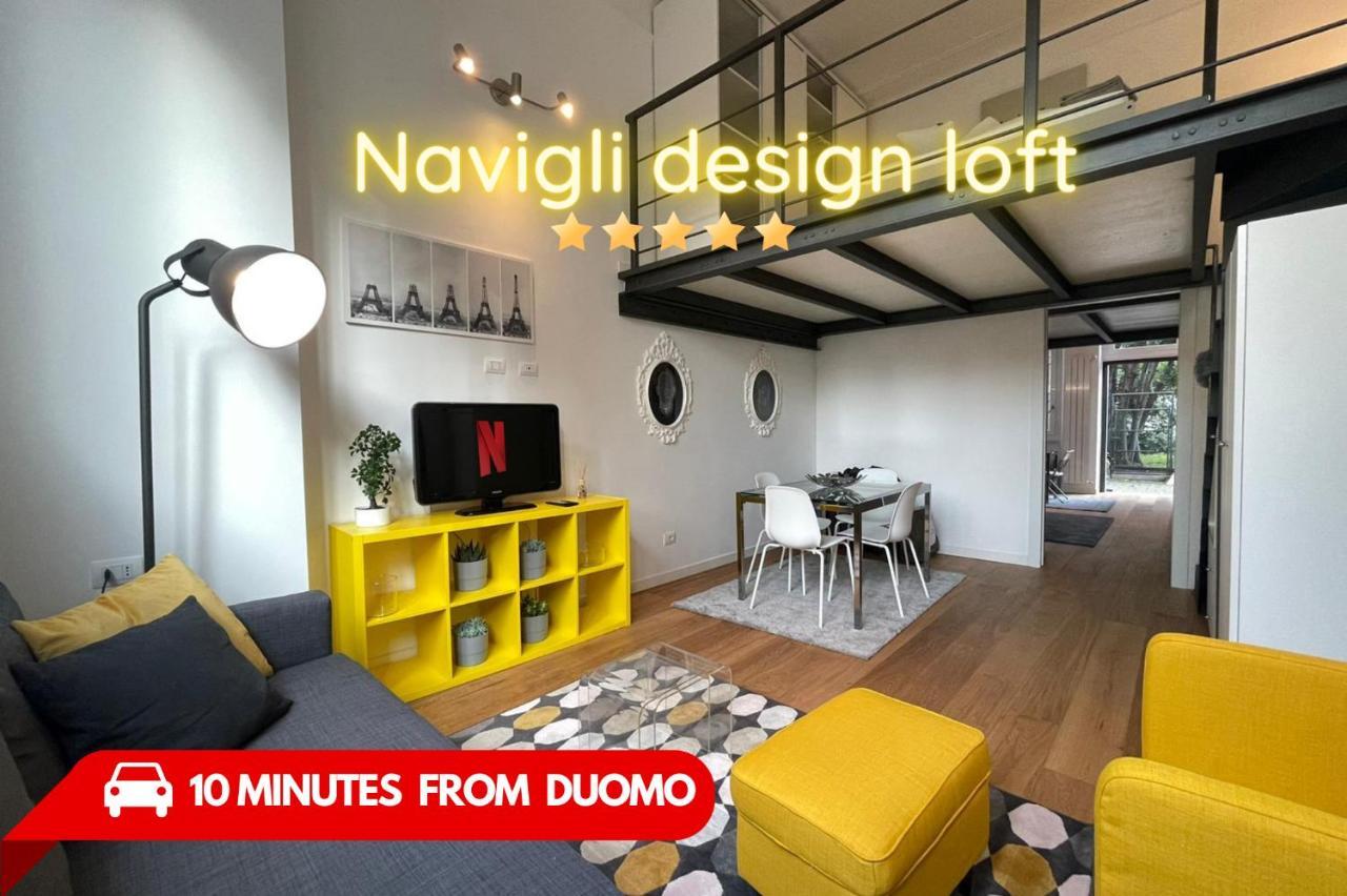 Navigli Design Loft - 7 Stops From Duomo, Ac, Netflix Appartement Milaan Buitenkant foto